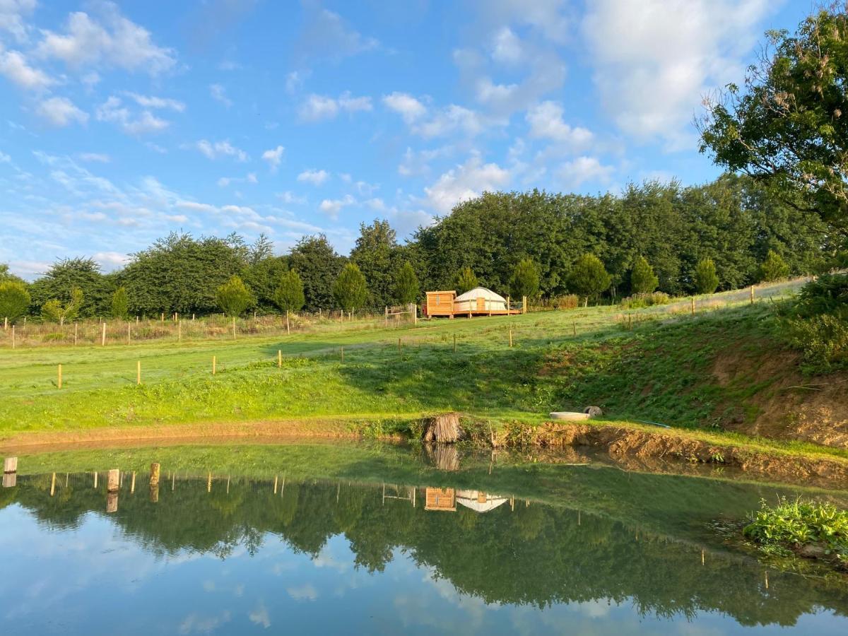 Bracken Yurt At Walnut Farm Glamping Netherbury Exterior foto