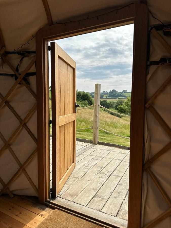 Bracken Yurt At Walnut Farm Glamping Netherbury Exterior foto